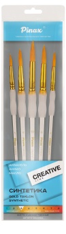 Синтетика "Gold Taclon". Короткая ручка (SET43-5PC)